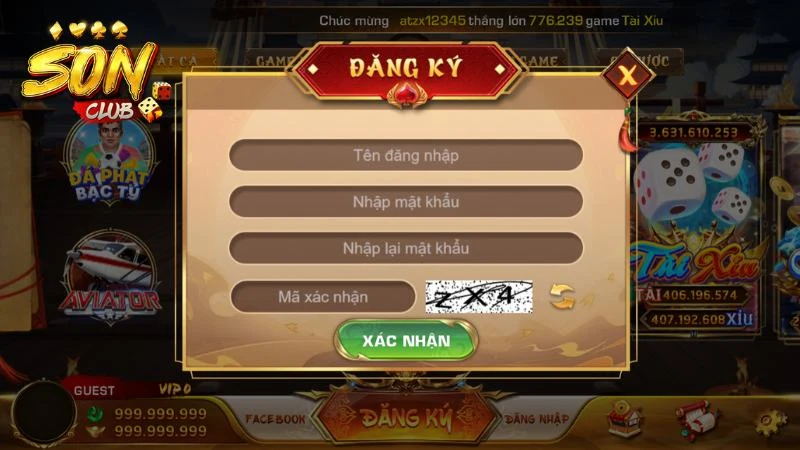 Kiểm tra lại thông tin trước khi xác nhận và nhập mã xác thực