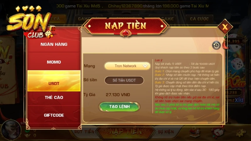 Hiện cổng game hỗ trợ nhiều loại tiền ảo giúp người chơi nạp tiền dễ dàng